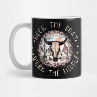 Rock The Boat. Work The Middle Cactus Leopard Bull Mug